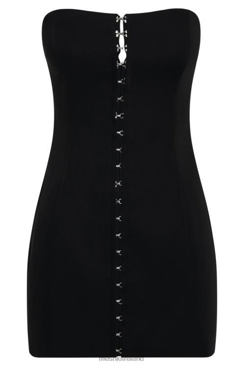 Meshki Ornella Hook And Eye Mini Dress Clothing Black 6DX22742