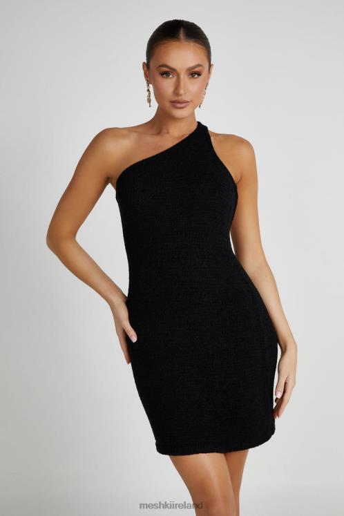 Meshki Paisley Knit Mini Dress Clothing Black 6DX22139