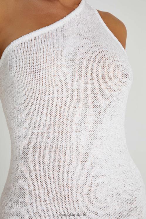 Meshki Paisley Knit Mini Dress Clothing White 6DX22132