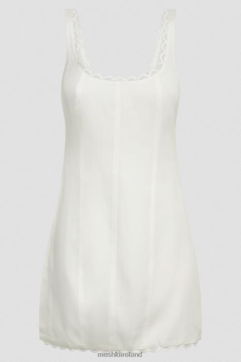 Meshki Rose Cotton Corset Mini Dress Clothing White 6DX22243