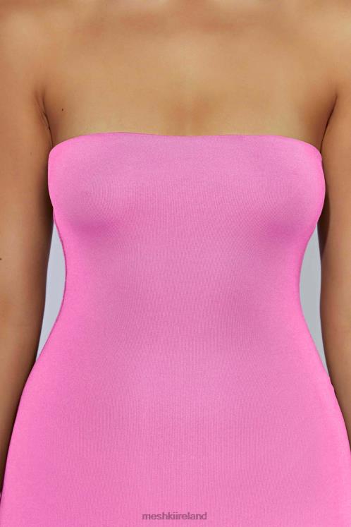 Meshki Stella Strapless Mini Dress Clothing Bubblegum Pink 6DX22678