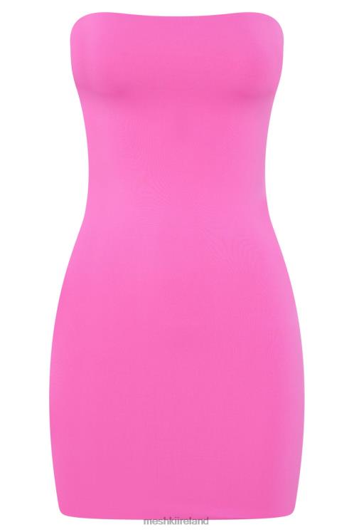Meshki Stella Strapless Mini Dress Clothing Bubblegum Pink 6DX22678