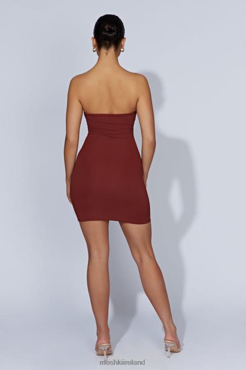 Meshki Stella Strapless Mini Dress Clothing Cherry Chocolate 6DX22685