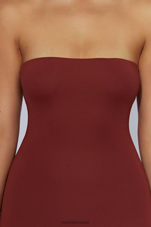 Meshki Stella Strapless Mini Dress Clothing Cherry Chocolate 6DX22685