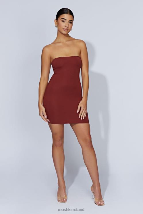 Meshki Stella Strapless Mini Dress Clothing Cherry Chocolate 6DX22685