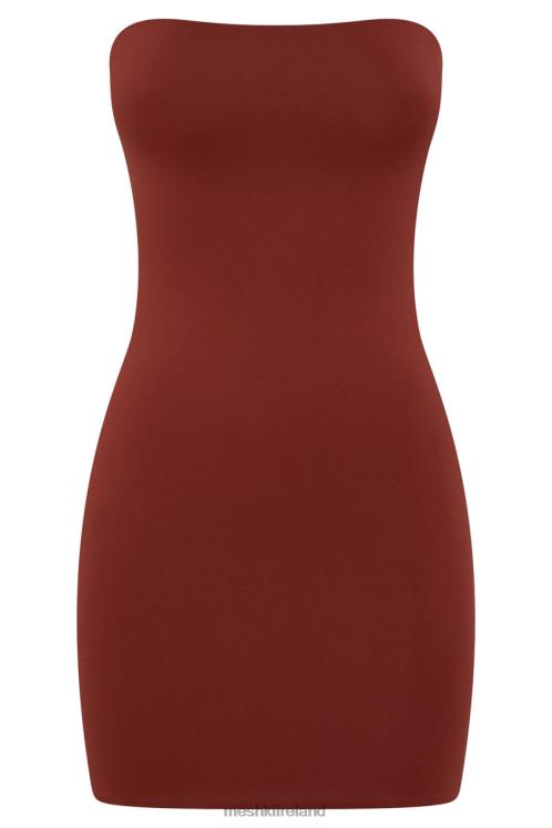 Meshki Stella Strapless Mini Dress Clothing Cherry Chocolate 6DX22685