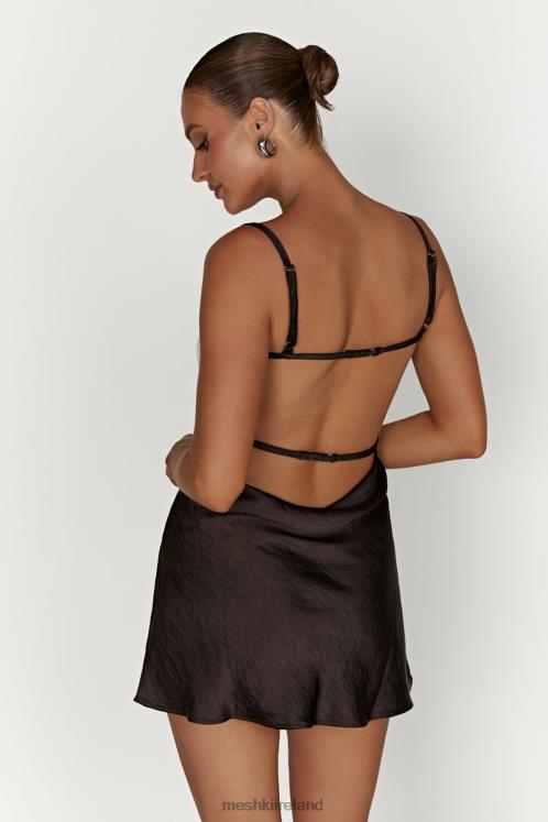 Meshki Veda Two Tone Mini Dress Clothing Black 6DX22263