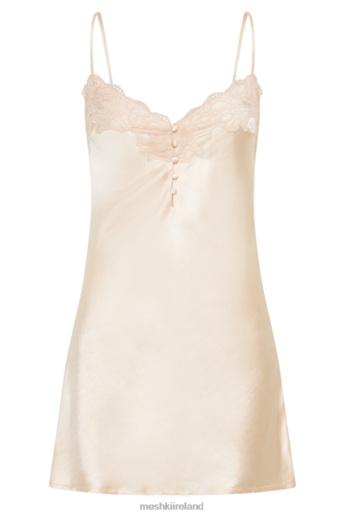 Meshki Vesta Lace Satin Dress Clothing Apricot 6DX22306