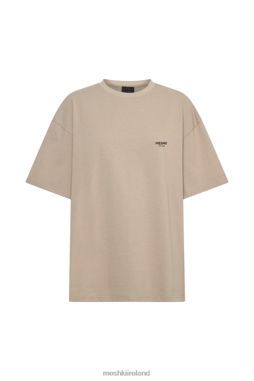 Meshki Jaimie Oversized Tee Clothing Cement 6DX22935
