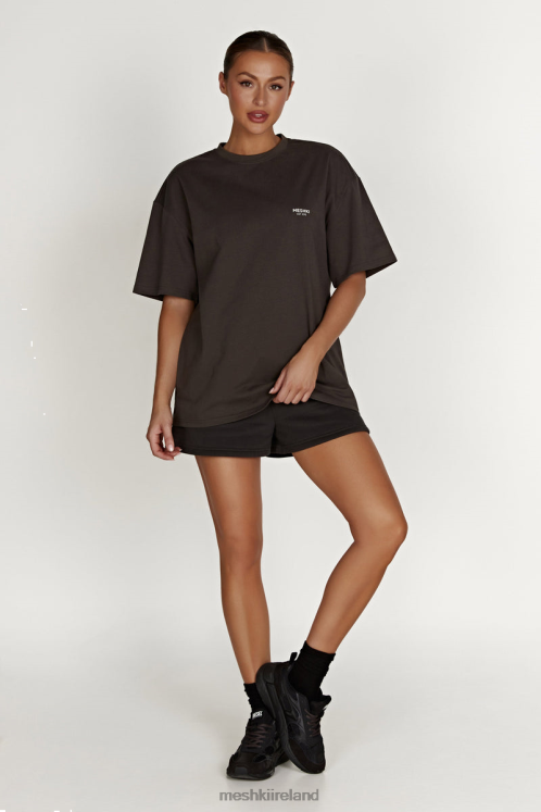 Meshki Jaimie Oversized Tee Clothing Dusk Black 6DX22807