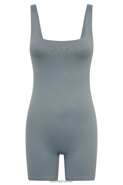 Meshki Cecily Recycled Nylon Playsuit Clothing Light Charcoal 6DX221359