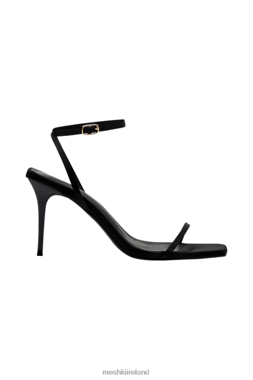 Meshki Fleur Thin Strap High Heel Footwear Black 6DX221662