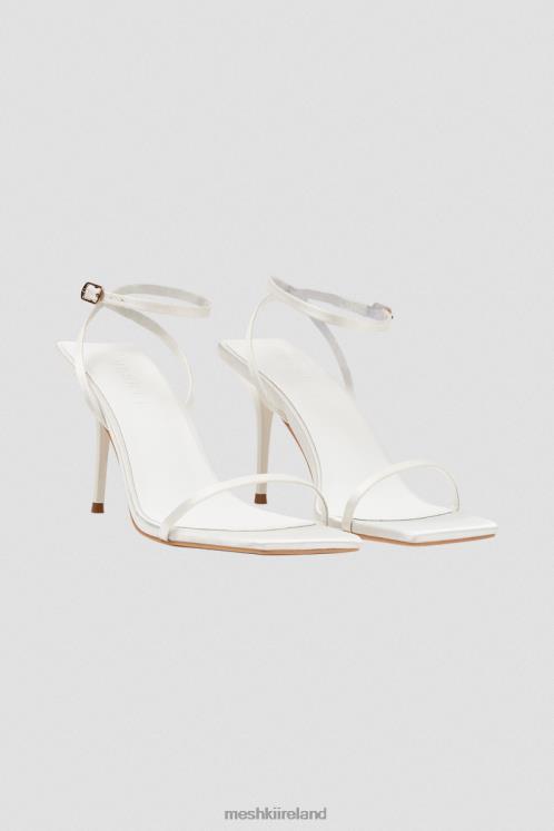 Meshki Fleur Thin Strap High Heel Footwear Ivory 6DX221663