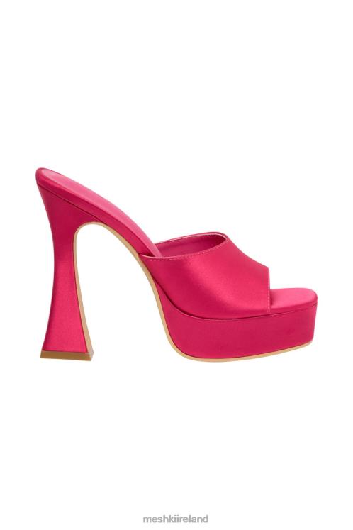 Meshki Mikaela Satin Platform Heels Footwear Pink 6DX221683