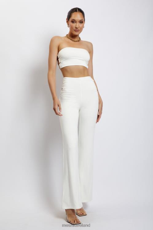 Meshki Eleanor Tie Up Side Bandeau Clothing White 6DX221208