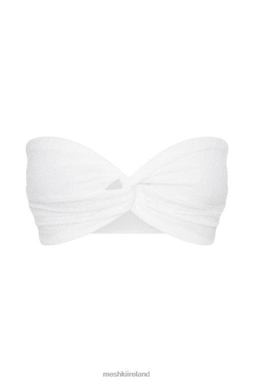 Meshki Estere Towelling Bandeau Clothing White 6DX221165