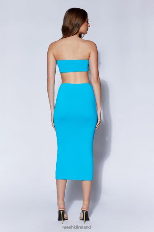 Meshki Mackenzie Bandeau Clothing Cyan Blue 6DX221168