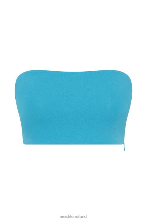 Meshki Stephanie Crepe Bandeau Clothing Aqua 6DX221148
