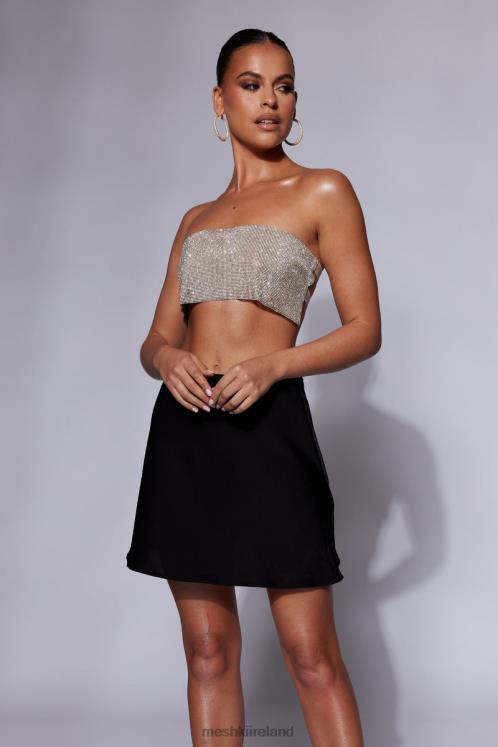 Meshki Valerie Diamante Bandeau Clothing Gold 6DX22943