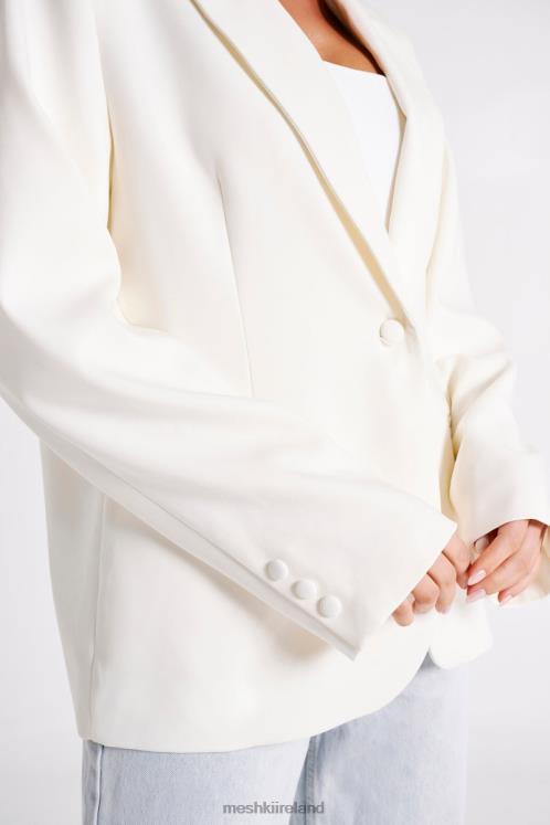 Meshki Bexley Oversized Blazer With Shoulder Pads Clothing Ivory 6DX221624