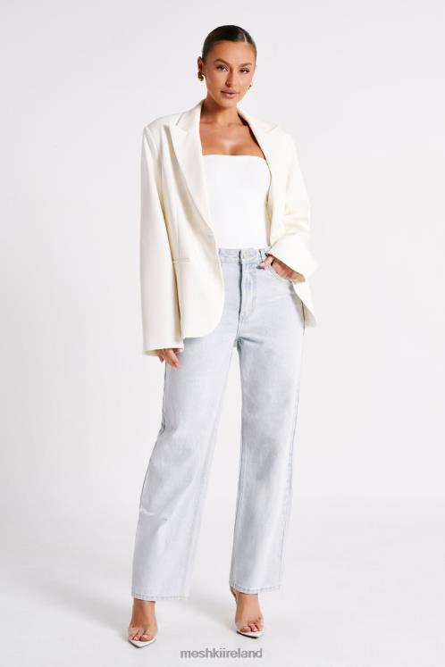 Meshki Bexley Oversized Blazer With Shoulder Pads Clothing Ivory 6DX221624