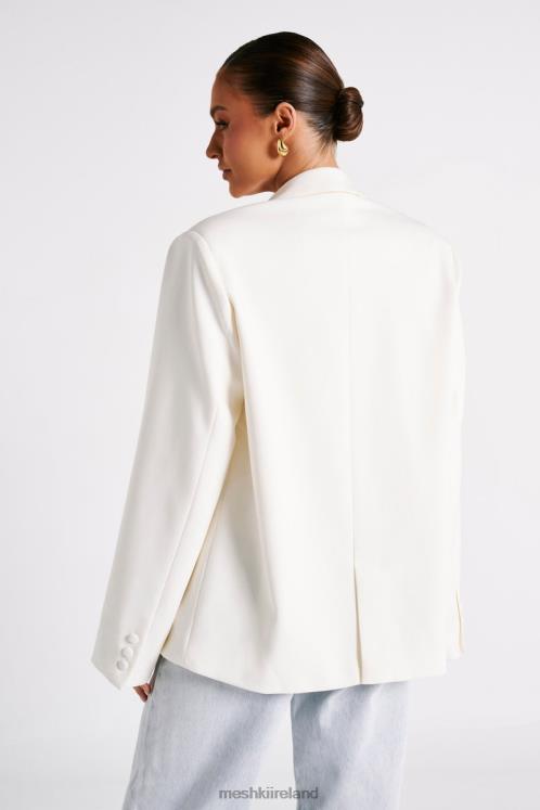 Meshki Bexley Oversized Blazer With Shoulder Pads Clothing Ivory 6DX221624