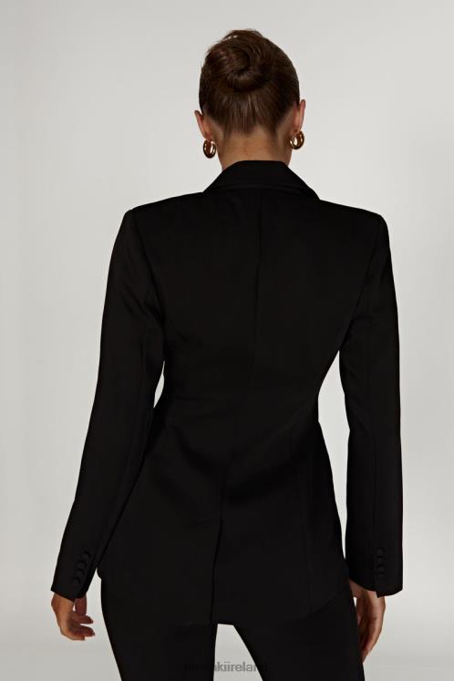 Meshki Helda Fitted Cinched Waist Blazer Clothing Black 6DX221622