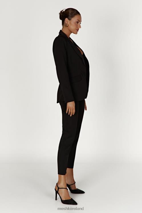 Meshki Helda Fitted Cinched Waist Blazer Clothing Black 6DX221622