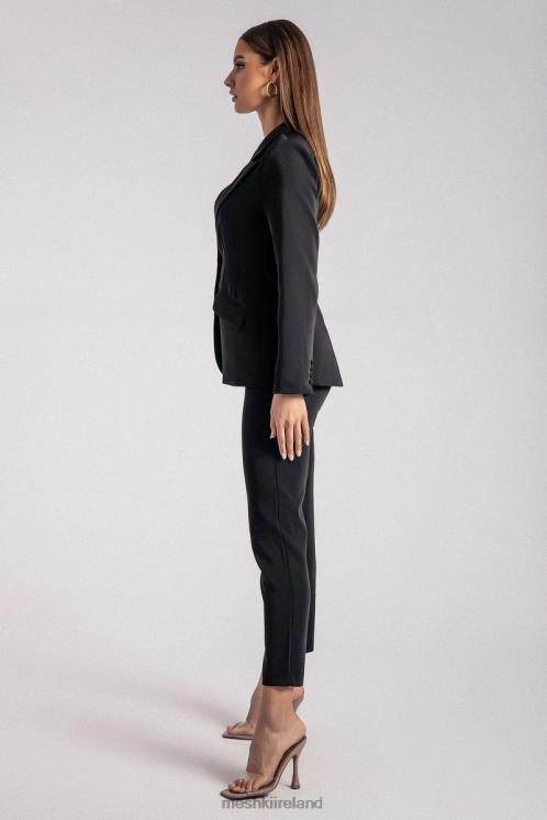 Meshki Helda Fitted Cinched Waist Blazer Clothing Black 6DX221622
