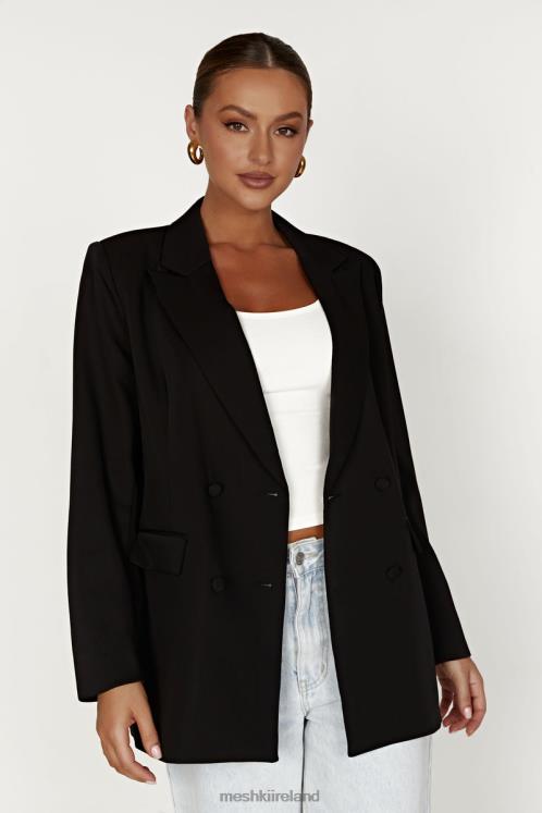 Meshki Madison Oversized Blazer Clothing Black 6DX221645