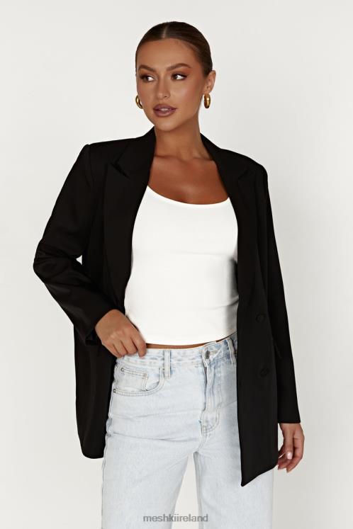 Meshki Madison Oversized Blazer Clothing Black 6DX221645