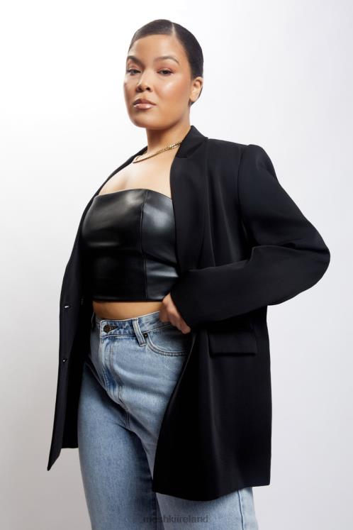 Meshki Madison Oversized Blazer Clothing Black 6DX221645