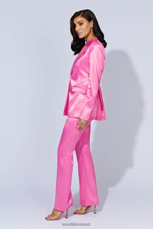 Meshki Maeva Satin Blazer Clothing Bubblegum Pink 6DX221656