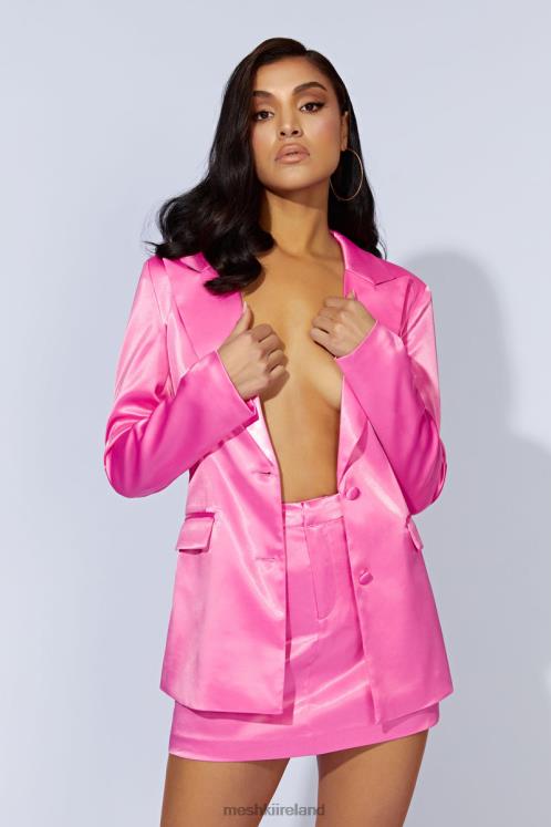 Meshki Maeva Satin Blazer Clothing Bubblegum Pink 6DX221656