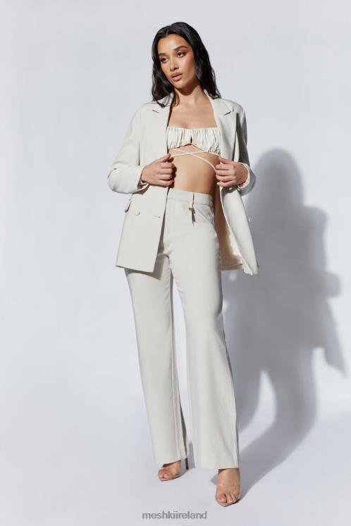 Meshki Rosana Oversized Cinched Blazer Clothing Wheat 6DX221657