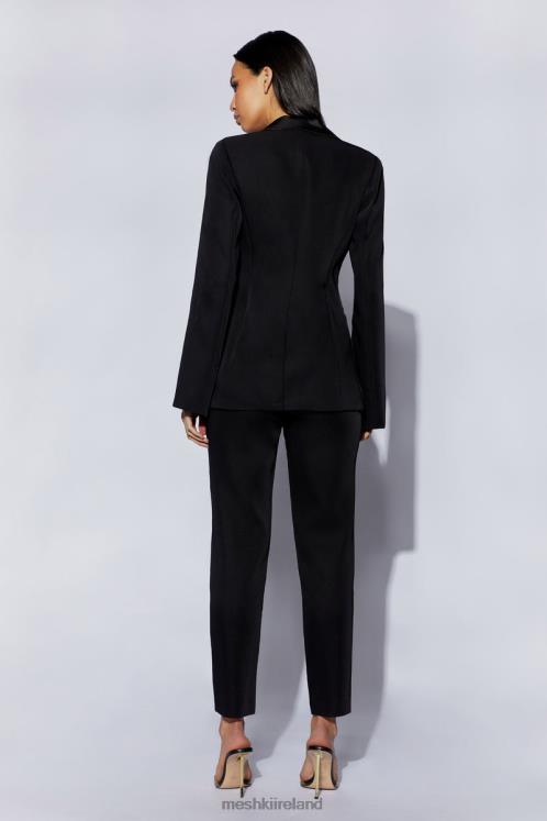 Meshki Zara Tailored Blazer With Splits Clothing Black 6DX221652