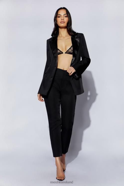 Meshki Zara Tailored Blazer With Splits Clothing Black 6DX221652