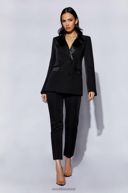 Meshki Zara Tailored Blazer With Splits Clothing Black 6DX221652