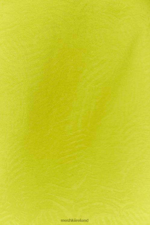 Meshki Annalise Wrap Top Clothing Chartreuse 6DX221047