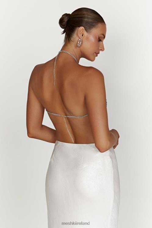 Meshki Asteria Diamante Halter Top Clothing Powder Blue 6DX22959