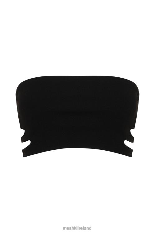 Meshki Audrina Cut Out Bandeau Top Clothing Black 6DX221182