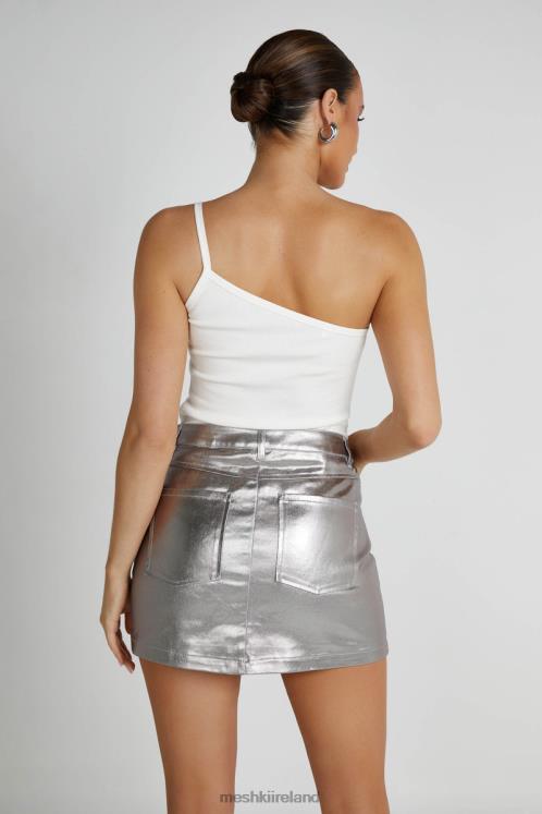 Meshki Bethany One Shoulder Top Clothing White 6DX22821