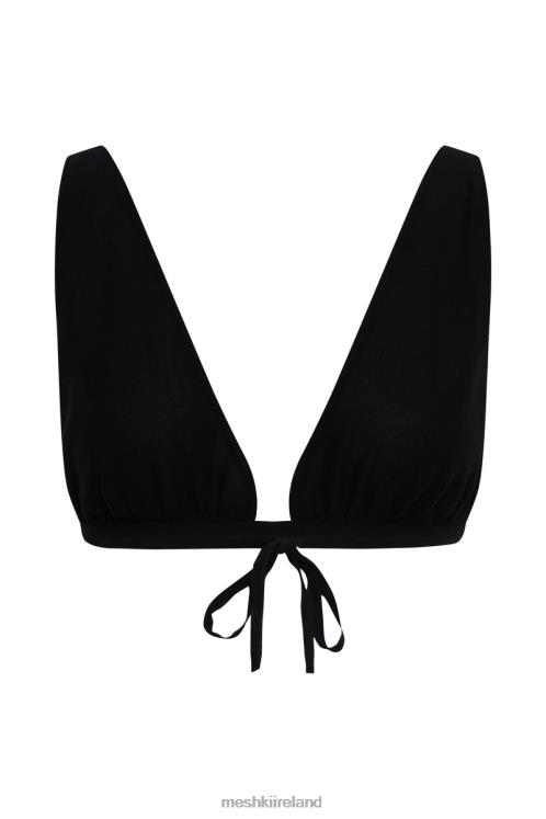 Meshki Daisie Chiffon Top Clothing Black 6DX221211