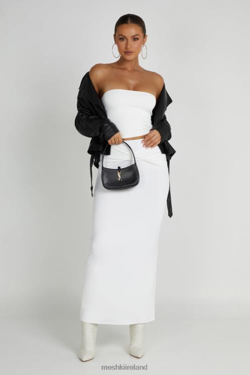 Meshki Dakota Tube Top Clothing White 6DX22865