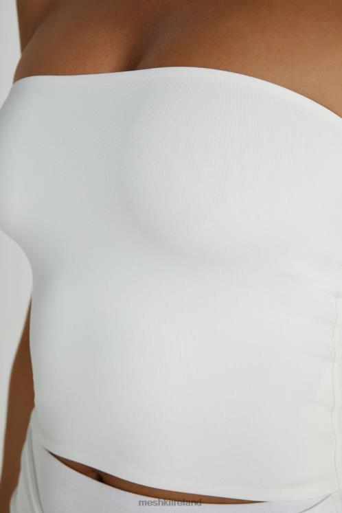Meshki Dakota Tube Top Clothing White 6DX22865