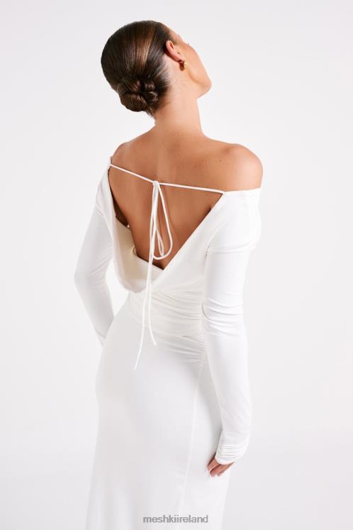 Meshki Emma Recycled Nylon Long Sleeve Top Clothing White 6DX22751