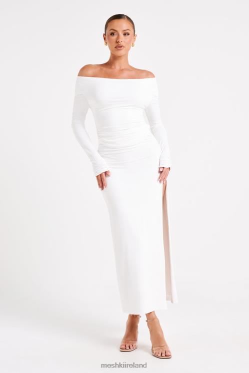 Meshki Emma Recycled Nylon Long Sleeve Top Clothing White 6DX22751