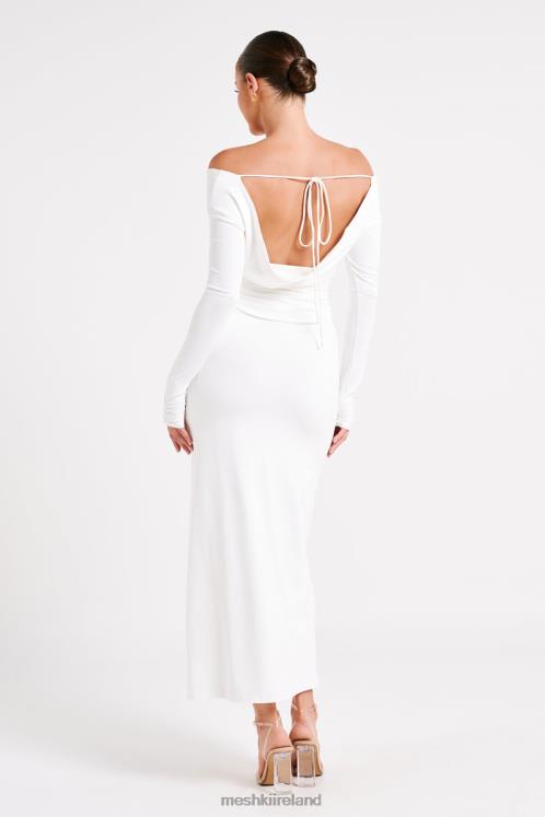 Meshki Emma Recycled Nylon Long Sleeve Top Clothing White 6DX22751