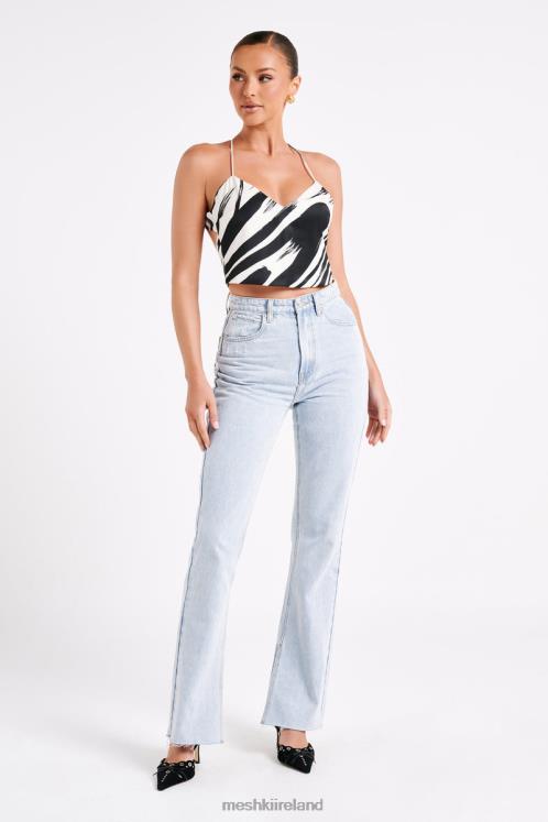 Meshki Felicia Printed Halter Top Clothing Abstract Print 6DX22753