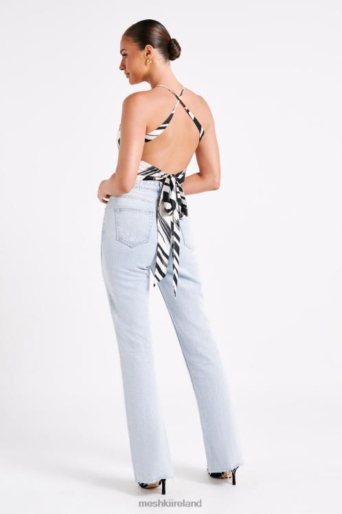 Meshki Felicia Printed Halter Top Clothing Abstract Print 6DX22753